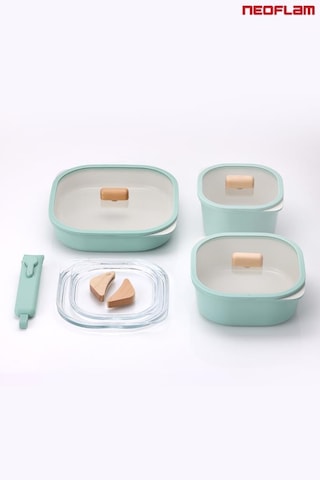 Neoflam Fika Comfort Yeşil Tencere Ve Tava Seti