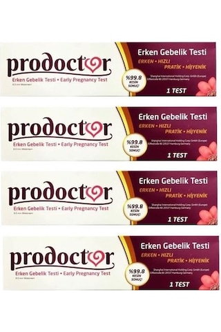 Prodoctor Erken Gebelik Testi 4 Adet Prodoctor Erken Gebelik Testi 4 Adet