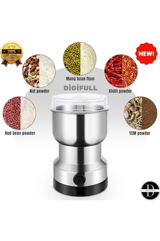 Elektrikli Paslanmaz Çelik Kahve Baharat Pirinç Öğütücü 150w Çok Renkli