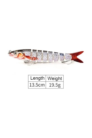 Valkyrie 8 Eklemli 3d Oynak Rapala 13 5gr Sahte Balık Yem Wobblers Swimbait Tuzlu Ve Tatlı Su