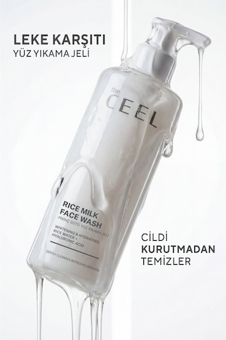 Pirinç Sütü Yüz Yıkama Jeli Nemlendirici & Aydınlatıcı Pirinç Suyu, Hyaluronik Asit 400 Ml