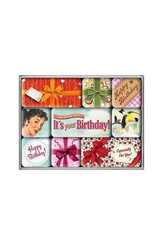 Nostalgic Art Say It Happy Birthday Magnet Set 45273814