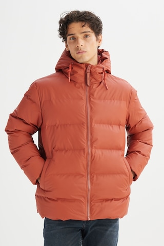 Lee Regular Fit Kapüşonlu Cepli Şişme Puffer Mont L2520263220 Kiremit