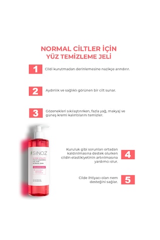 Sinoz Normal Ciltler için Yüz Temizleme Jeli 400 ML