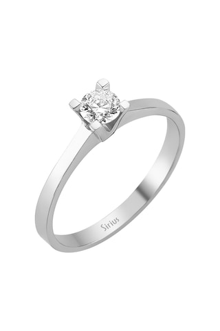 Sirius F Renk 0,31 Karat Pırlanta Tektaş Yüzük 0815R0028