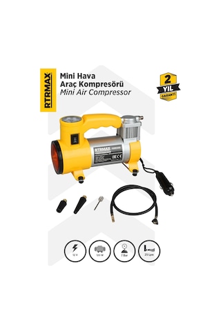 Rtm7212 Mini Hava Araç Kompresörü 120 W 7 Bar