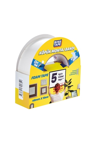 5 Kg Çift Taraflı Köpük Aksesuar Montaj Bandı 48 MMx10m