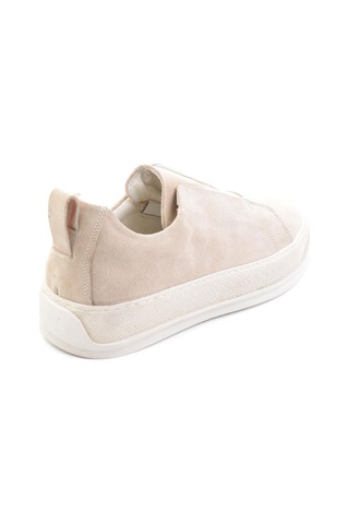 Bambi Bej Hakiki Deri Erkek Sneaker E01549000402