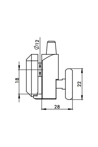 Ayrıntıshop Duşakabin Tekli Rulman Teker, Çap 22mm, Ay-419, 1 Adet