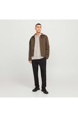 Jack & Jones Bradley Erkek Bej Polo Sweatshirt 12278586-mbm Krem