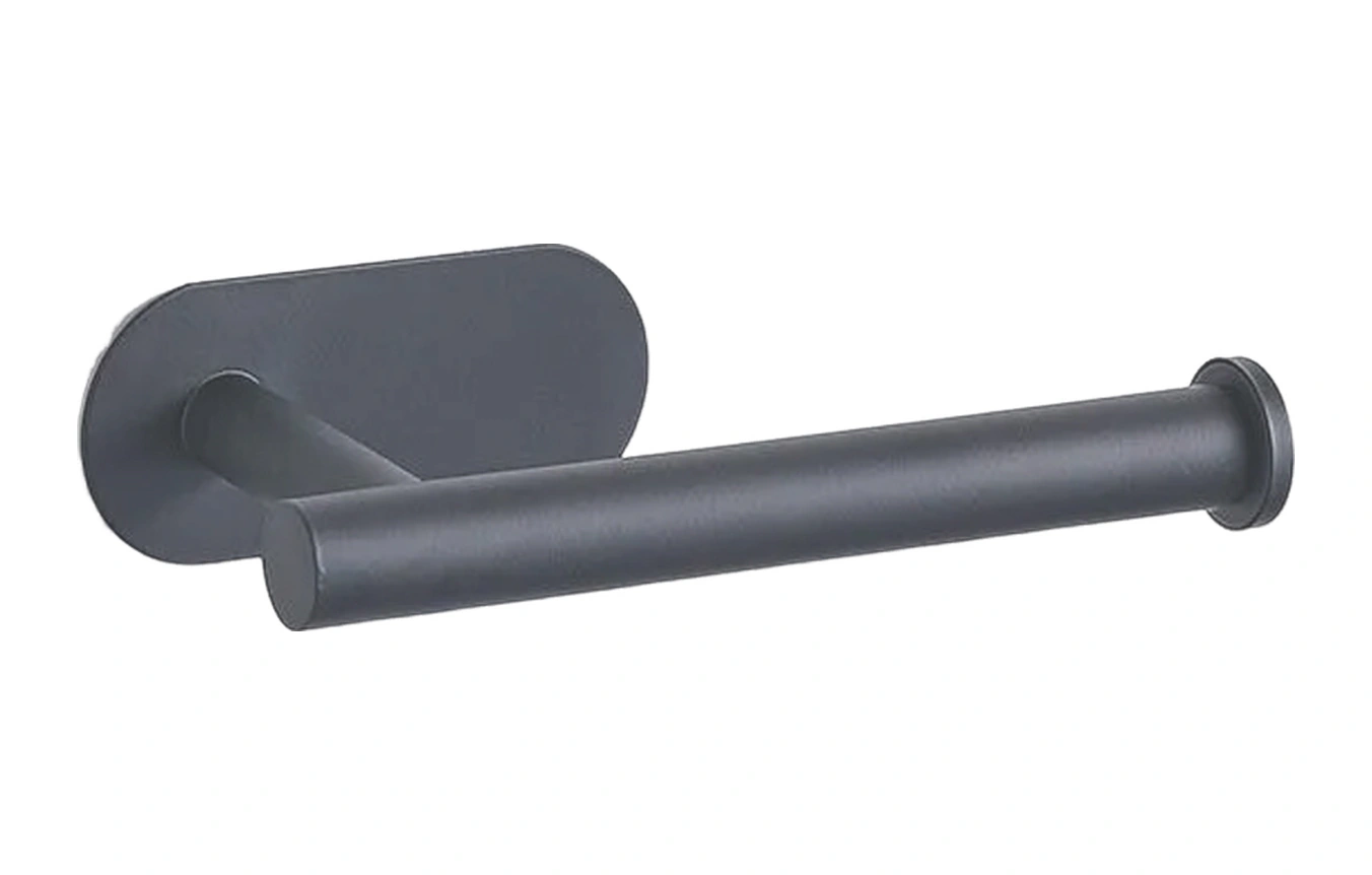 Youmex 304 Paslanmaz Çelik Duvar Tipi Tuvalet Kağıdı Tutucu, Yapıştırıcı Montaj, Paslanmaz, 2.5 Kg Yük Taşıma Kapasitesi, Modern Tasarım, Kolay Kurulum Gri