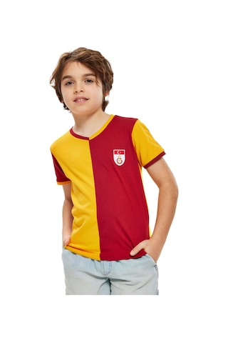 Gsstore Galatasaray Çocuk Metin Oktay T-shirt Xyz Sarı - Kırmızı