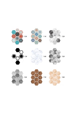 Geekyou 10 Adet 20x23 Cm Pvc Zemin Sticker - Kolay Yapıştır & Çıkar, Geleneksel Desenler, Ev Dekorasyonu Yenileme Diğer