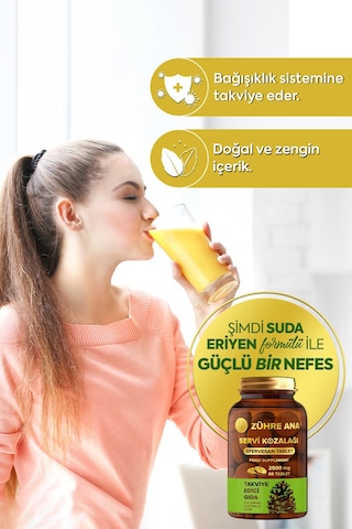 Zühre Ana Servi Kozalağı Efervesan Tablet 2500 MG  60 Adet