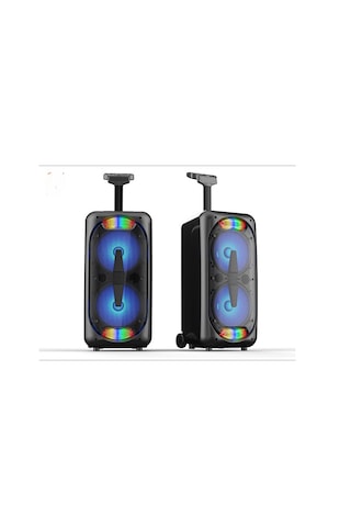 Mikado MD-801KP 3.7V 2400 mAh 30 W BT-USB-TF-FM Led Işıklı Kablolusuz Mikrofonlu Toplantı Anfisi