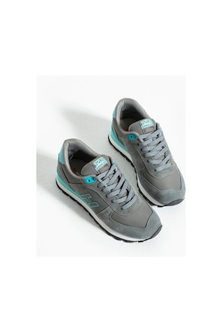 Hammer Jack Peru Kadın Hakiki Deri Sneakers Ayakkabı 102 19250-g-gri Turkuaz Gri - Turkuaz