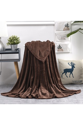 Jeehugo Kahve Renkli 50x70cm 90g Yumuşak Koral Yün Battaniye - Ev Kullanıma Uygun, Konfor Sağlar, Dayanıklı Materyal, Günlük Kullanım İçin Uygun Diğer