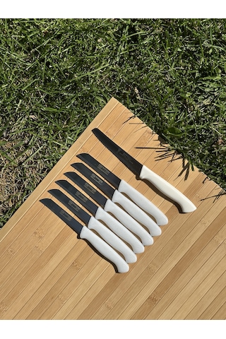 Solingen Beyaz Set- 6'lı Meyve Bıçağı+1 Sebze Bıçağı-243 Beyaz