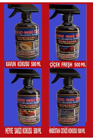 4 Lü Karışık Oto - Oda Koku Seti 500 Ml Koku  004