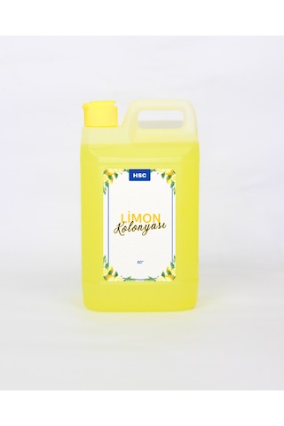 1 Litre Limon Kolonyası 80 Ferahlatıcı Doğal Limon Kokulu Kolonya 1000 Ml
