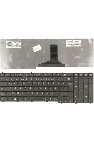 Toshiba Uyumlu Satellite C660D-1EU, C660D-1F4 Notebook Klavye (Siyah TR) ( Pars power ) Mat Siyah 174620