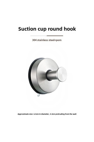 Dianziye 304 Paslanmaz Çelik Süpürge Pimsi, Mutfak/banyo İçin Delme Olmayan, İz Kalmayacak, Çok Fonksiyonlu Vakumlı Tutuculu Organize Kanca Diğer