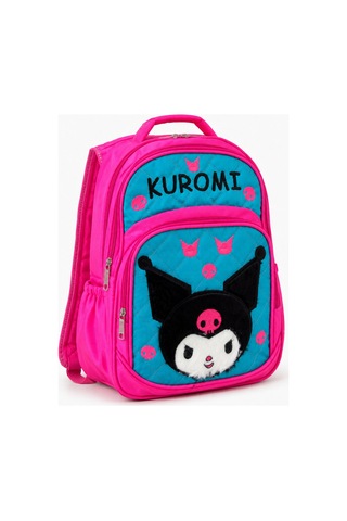 Miço Kids Kuromi Peluş Kapitone Kız Çocuk Okul Çantası Fuşya