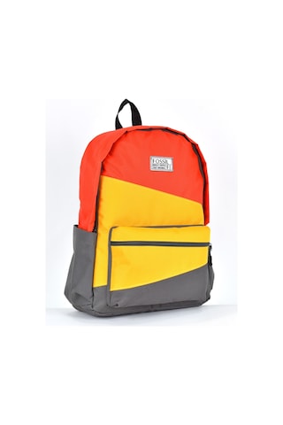 Fossil Unisex Çok Gözlü Günlük Seyahat Okul Sırt Çantası Turuncu 9507
