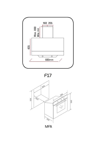 Alveus Lotus MFA 604 - MOD F17 Siyah Ankastre Set