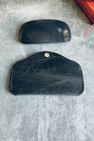 Hakiki Deri Magic Mouse Kılıfı - Antrasit