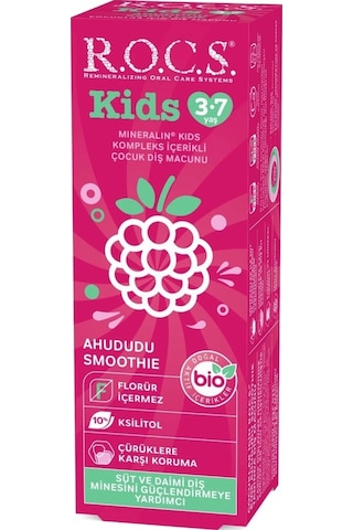 Mey İthalat .kids Ahududu Smoothie Tadında Florürsüz Diş Macunu 45 Gr Acı - Portakal