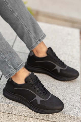 Daxtors Zagor Günlük Ortopedik Erkek Sneaker Spor Ayakkabı Siyah