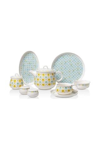 Korkmaz A8724 Aşiyan Collection 30 Parça Kahvaltı Takımı Çok Renkli