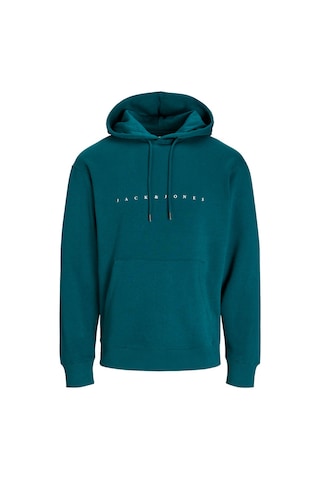 Jack & Jones Jjestar Jj Sweat Hood Noo Petrol Erkek Sweatshirt 000000000101992594 000000000101992594 Mavi