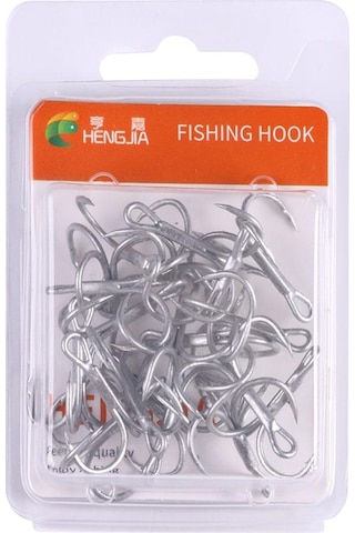 20 Adet/kutu Balıkçılık Üçlü Kanca Döküm Balıkçılık Kanca Yüksek Karbon Çelik Süper Keskin Mukavemetli Karbon Çelik Açı Kanca 12