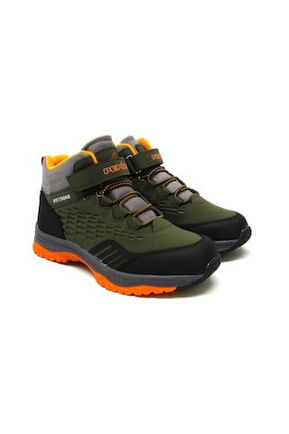 Pepino P-1391 Haki / Turuncu Unısex Çocuk Cırt Bağlı Trekking Bot Haki / Turuncu Haki - Turuncu