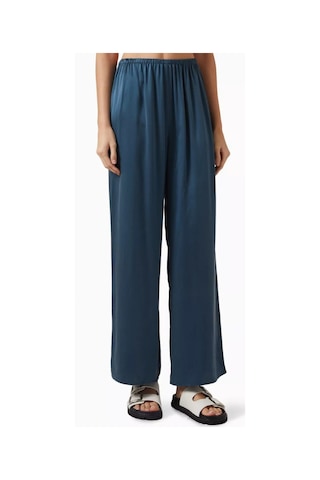 Asceno Austin Ipek Charmeuse Pantolon Aegean Blue Rahat Ve Şık Lacivert