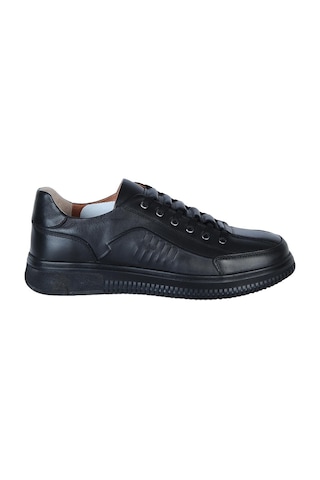 Dropland 8790-1 Siyah Antik %100 Deri Kışlık Erkek Casual Ayakkabı 001