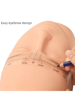 Padalink Pvc Sarı Kaş Kalıbı 50 Adet - Keskin Ölçüleriyle Simetrik Kaş Tasarımı, Tek Kullanımlık Sticker, Profesyonel Ve Başlangıç Seviyesi