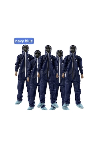 Willowhaven Navy Blue 2xl 5 Adet Tek Kullanımlık Tulum 35gsm