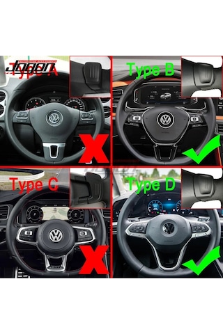 Passat B8 Direksiyon Kulakçık Siyah Renk