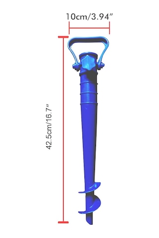 Exent 160 Cm Eğilebilir Plaj Şemsiyesi + Ayarlanabilir Şemsiye Kazığı Seti-yeşil Çok Renkli