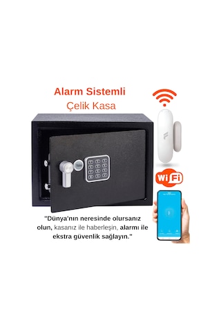Yale Wi-fi Alarmlı Dijital Orta Boy Kollu Kasa - Ysv/250/db1