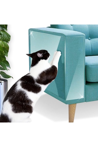 Kedi Tırmalama Koltuk Mobilya Koruyucu Tek Yüz Yapışkanlı Şeffaf 69 x 100 CM