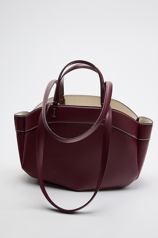 Bordo Shopper Kadın Tote El Ve Omuz Askılı Çantası Bordo