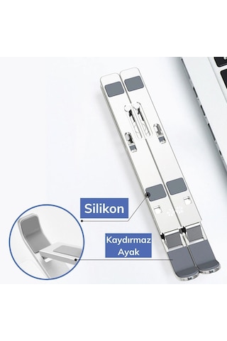 Ayarlanabilir Dizüstü Destek Tabanı Tamamen Katlanabilir Taşınabilir Laptop Yükseltici 5570