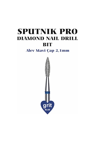Elmas Alev Freze Mavi Çap 2,1mm
