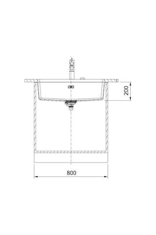 Franke Mrg 110-72 Granit Evye, Oyster, Tezgahaltı, Tek Hazne, 72x40 Cm Kahverengi