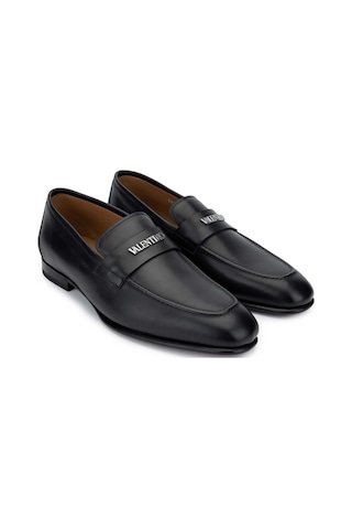 Valentino Valentıno Erkek Hakiki Deri Siyah Loafer Ayakkabı 667 20171 Erk Ayk Y23 Black Leather Siyah