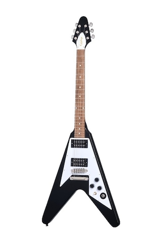 Epiphone Kirk Hammett 1979 Flying V Elektro Gitar Ebony
